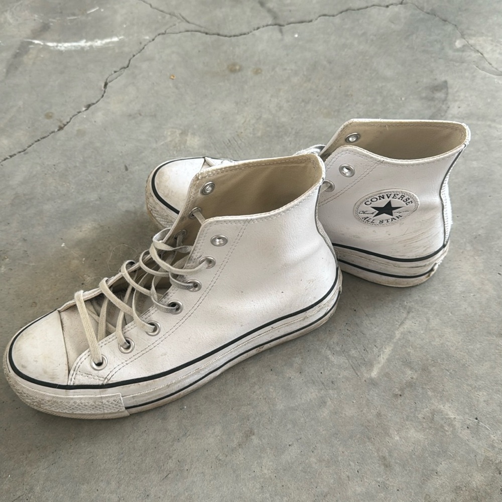 Converse high top leather